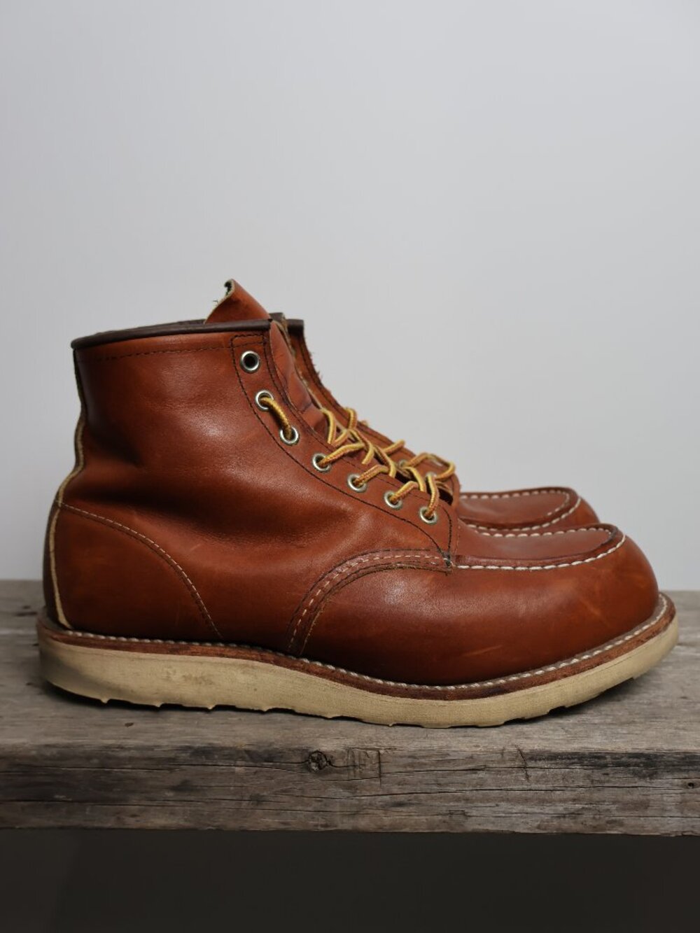 Red Wing Shoes 6-inch Classic Moc Leather Boots 875, Men’s Size 10 D